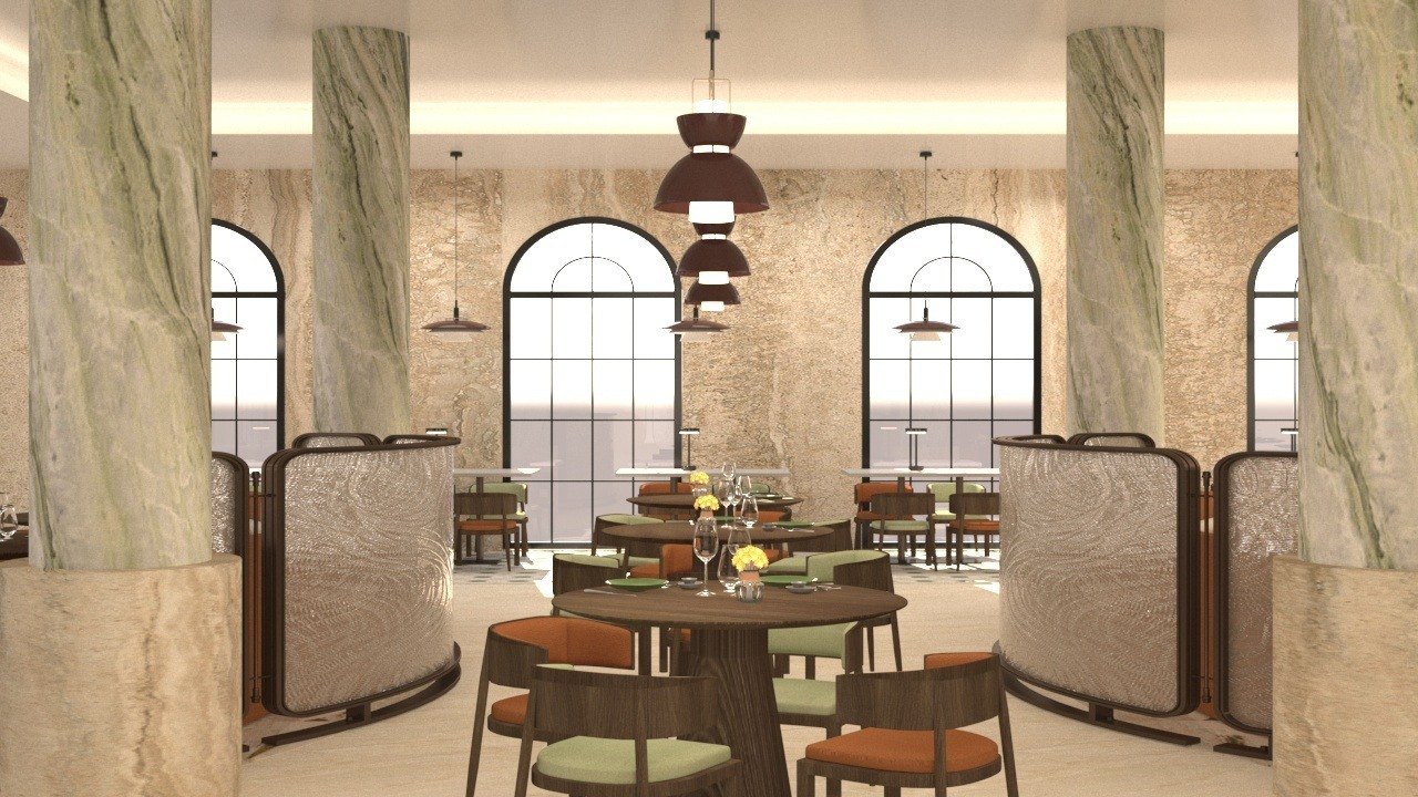 Restaurant booth seating
