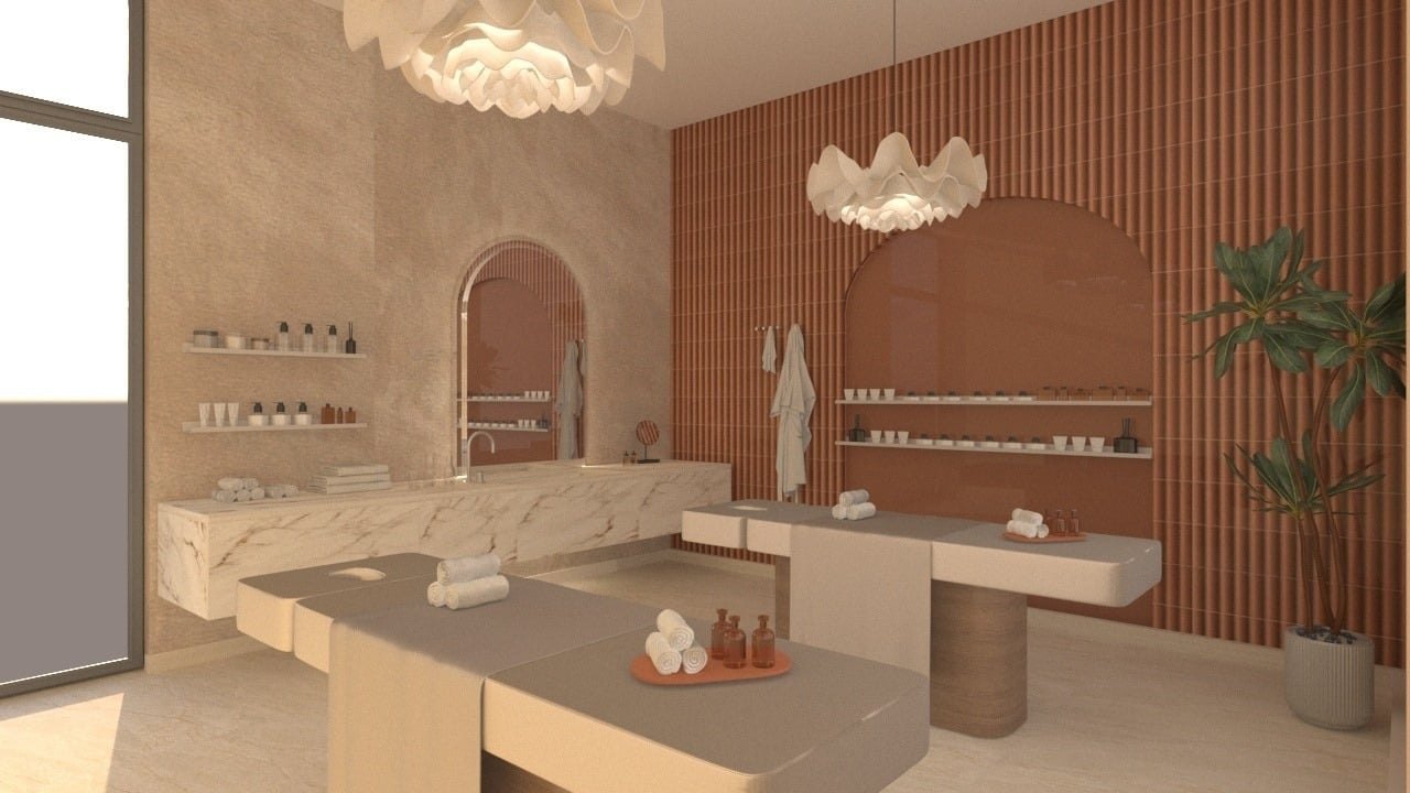 Spa treatment room