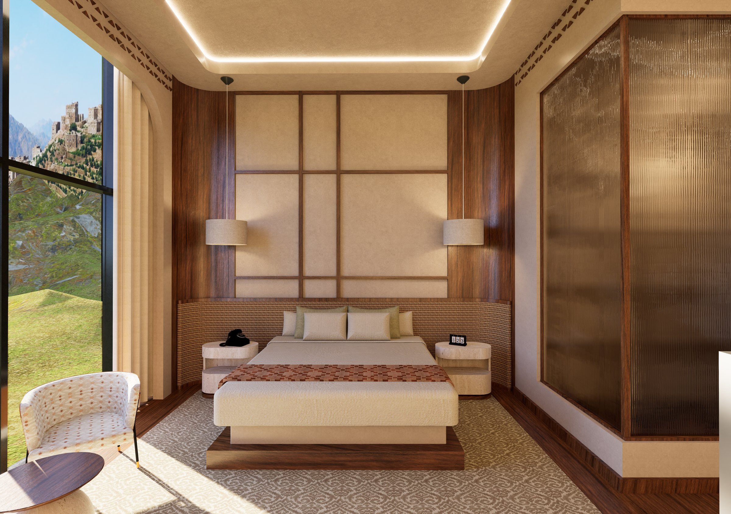 Deluxe room with mountain view